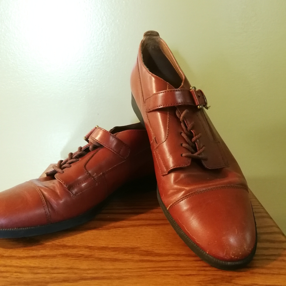 Vintage Nine West Brown Oxfords